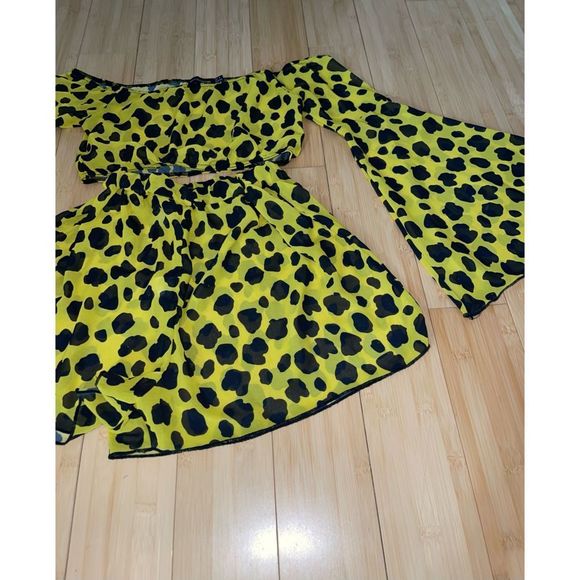 PrettyLittleThing Leopard Print Set - Picture 2 of 4